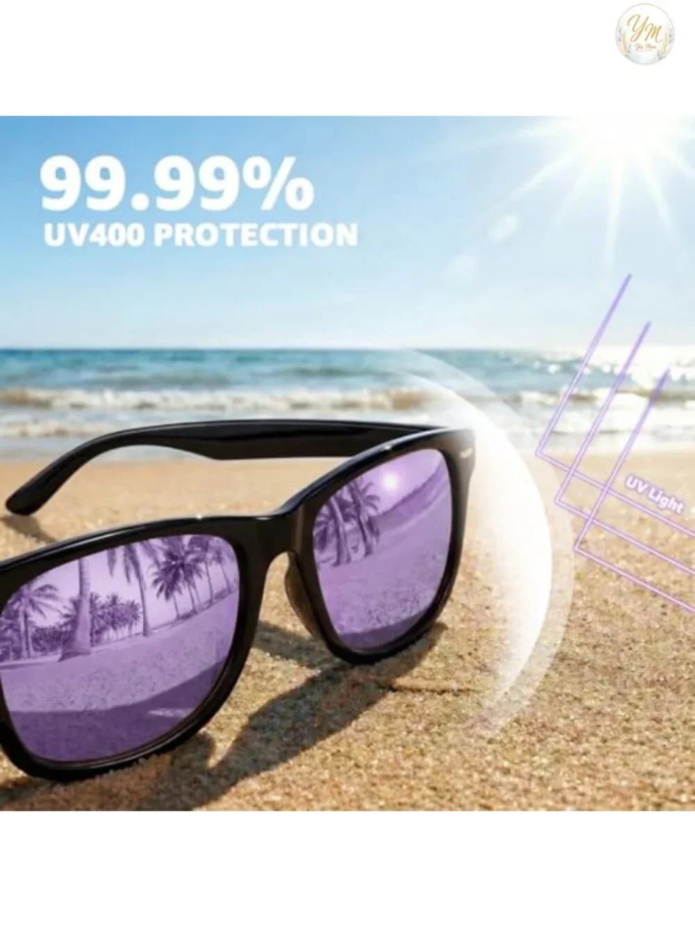 Polarized Sunglasses UV400 Protection Mirrored Lens Classic Frame Square